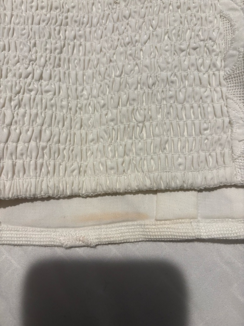 Abercrombie & Fitch White Lace Embroidered Crop Top - Picture 9 of 10